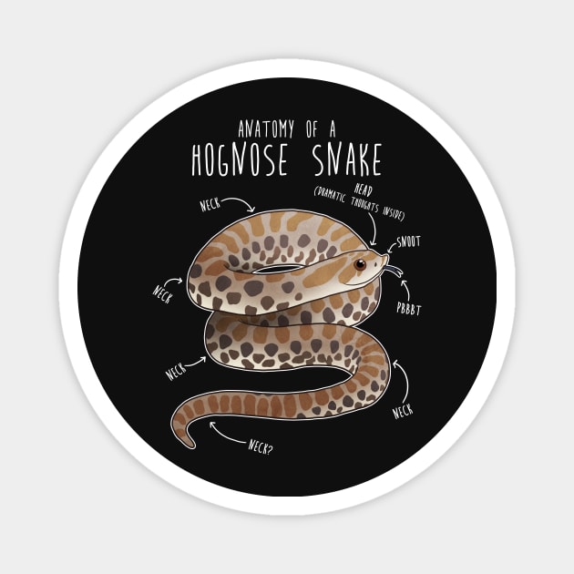 Anatomy of a Hognose Snake Magnet by Psitta